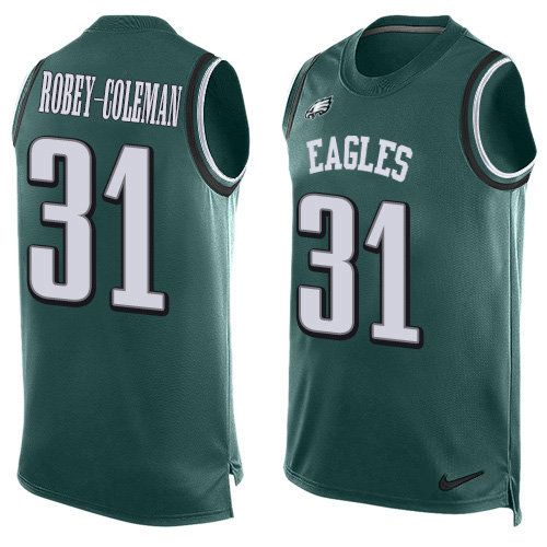 Stunning Eagles #31 Nickell Robey Coleman Green Team Color Men's Stitched NFL Limited Tank Top Jersey Act fast Only a few left Secure your Eagles jersey today