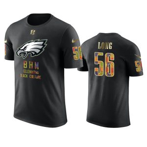 HighQuality Eagles #56 Chris Long Black Men's Black History Month T Shirt Act fast Only a few left Secure your Eagles jersey today