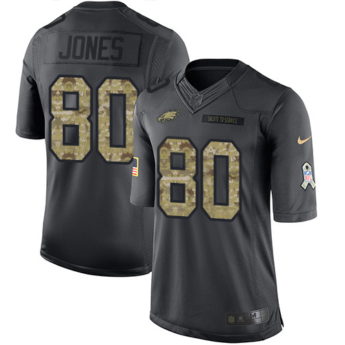 Stunning Eagles #80 Julio Jones Black Youth Stitched NFL Limited 2016 Salute to Service Jersey Be among the first to own Order your Eagles jersey right away