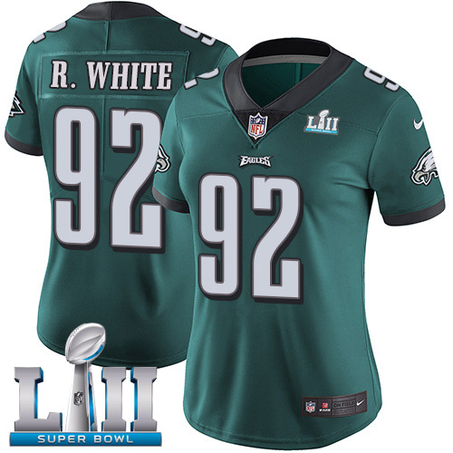 Amazing Eagles #92 Reggie White Midnight Green Team Color Super Bowl LII Women's Stitched NFL Vapor Untouchable Limited Jersey Limited stock Order now to cheer for the Eagles