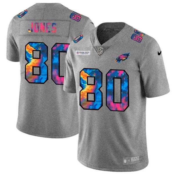 Exceptional Philadelphia Eagles #80 Julio Jones Men's Multi Color 2020 NFL Crucial Catch NFL Jersey Greyheather With high demand Order now to show your love for the Eagles