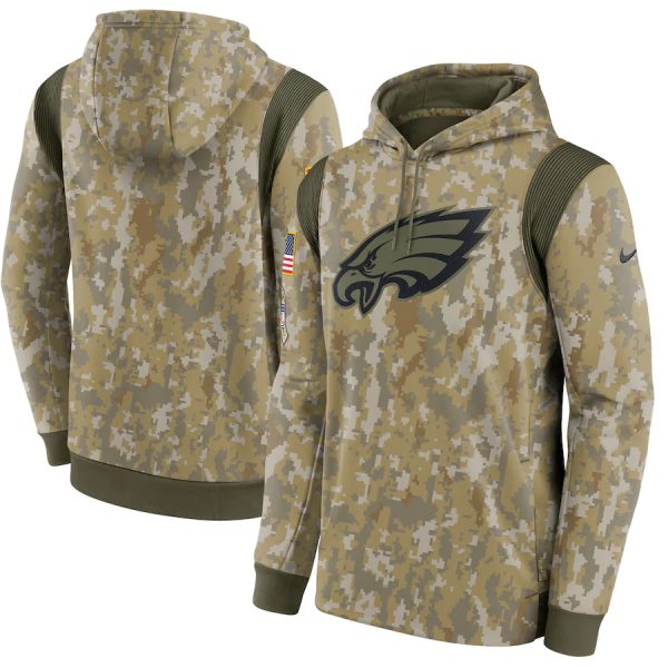 Stunning Philadelphia Eagles Camo 2021 Salute To Service Therma Performance Pullover Hoodie Retailers boost your inventory Order these popular Eagles jerseys