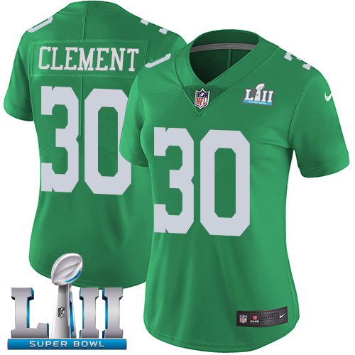 HighQuality Eagles #30 Corey Clement Green Super Bowl LII Women's Stitched NFL Limited Rush Jersey Retailers boost your inventory Order these popular Eagles jerseys