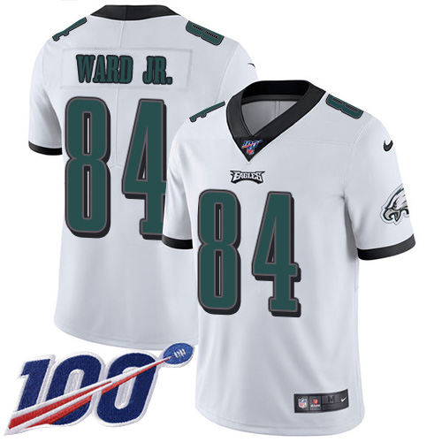Fantastic Eagles #84 Greg Ward Jr. White Men's Stitched NFL 100th Season Vapor Untouchable Limited Jersey With high demand Order now to show your love for the Eagles