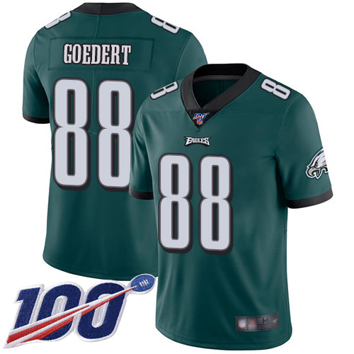 Superb Eagles #88 Dallas Goedert Midnight Green Team Color Men's Stitched NFL 100th Season Vapor Limited Jersey Sports fans this is your chance Order soon to support the Eagles