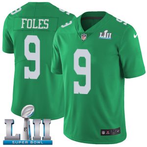 Delightful Eagles #9 Nick Foles Green Super Bowl LII Men's Stitched NFL Limited Rush Jersey Act fast Only a few left Secure your Eagles jersey today