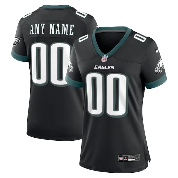 Premium Philadelphia Eagles Nike Women's Alternate Custom Game Jersey Black Hurry Exclusive offer Place your order for an Eagles jersey immediately