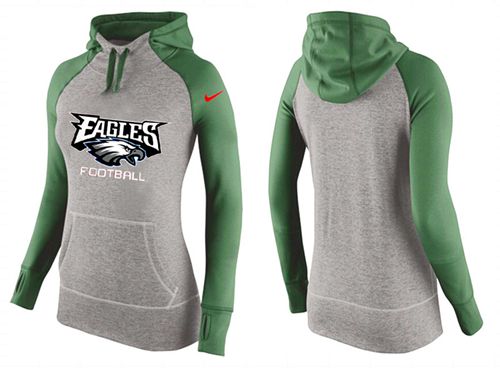 Amazing Women's Philadelphia Eagles Performance Hoodie Grey & Green_1 Sports fans this is your chance Order soon to support the Eagles