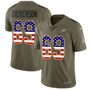 Amazing Eagles #69 Landon Dickerson Olive/USA Flag Youth Stitched NFL Limited 2017 Salute To Service Jersey Sports fans this is your chance Order soon to support the Eagles