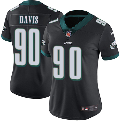 Superb Eagles #90 Jordan Davis Black Alternate Women's Stitched NFL Vapor Untouchable Limited Jersey For a short time available Don't miss your chance to own an Eagles jersey
