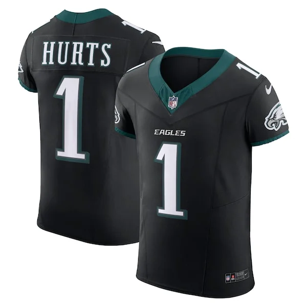 Premium Jalen Hurts Philadelphia Eagles Nike Alternate Vapor F.U.S.E. Elite Jersey Black Limited stock Order now to cheer for the Eagles