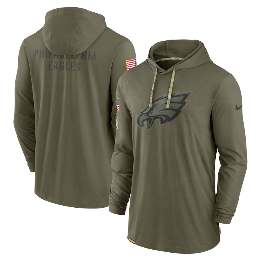 Amazing Philadelphia Eagles 2022 Salute to Service Tonal Pullover Hoodie Olive Sports fans this is your chance Order soon to support the Eagles