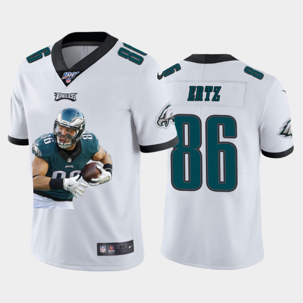 Outstanding Philadelphia Eagles #86 Zach Ertz Team Hero 3 Vapor Limited NFL 100 Jersey White Sports enthusiasts Seize the opportunity Order your Eagles jersey