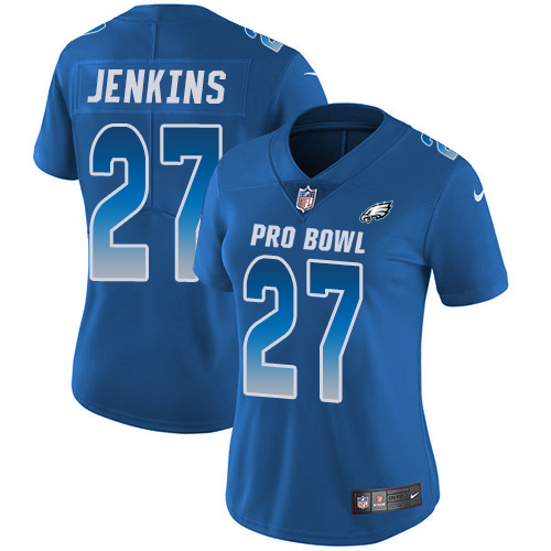 Gorgeous Eagles #27 Malcolm Jenkins Royal Women's Stitched NFL Limited NFC 2018 Pro Bowl Jersey Hurry Exclusive offer Place your order for an Eagles jersey immediately