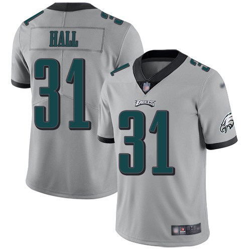 Gorgeous Eagles #31 Tyler Hall Silver Men's Stitched NFL Limited Inverted Legend Jersey Retailers boost your inventory Order these popular Eagles jerseys