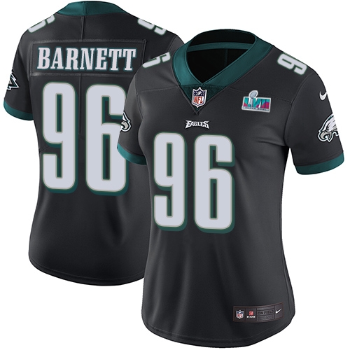Outstanding Eagles #96 Derek Barnett Black Super Bowl LVII Patch Alternate Women's Stitched NFL Vapor Untouchable Limited Jersey For a short time available Don't miss your chance to own an Eagles jersey