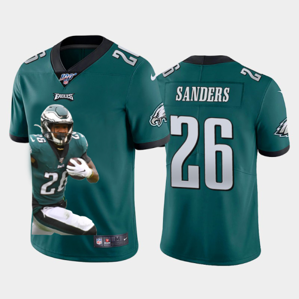 Amazing Philadelphia Eagles #26 Miles Sanders Team Hero 3 Vapor Limited NFL 100 Jersey Green Sports fans this is your chance Order soon to support the Eagles