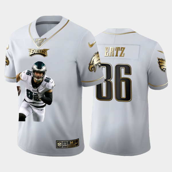 Delightful Philadelphia Eagles #86 Zach Ertz Team Hero 3 Vapor Limited NFL 100 Jersey White Golden Be among the first to own Order your Eagles jersey right away