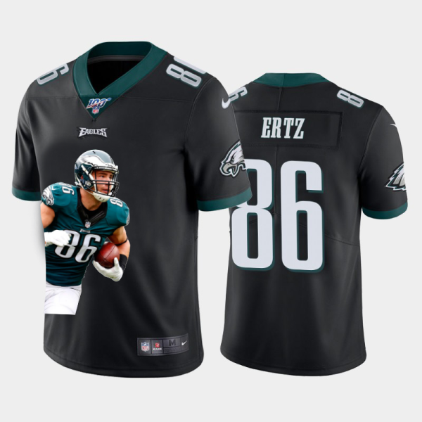 HighQuality Philadelphia Eagles #86 Zach Ertz Team Hero Vapor Limited NFL 100 Jersey Black With high demand Order now to show your love for the Eagles