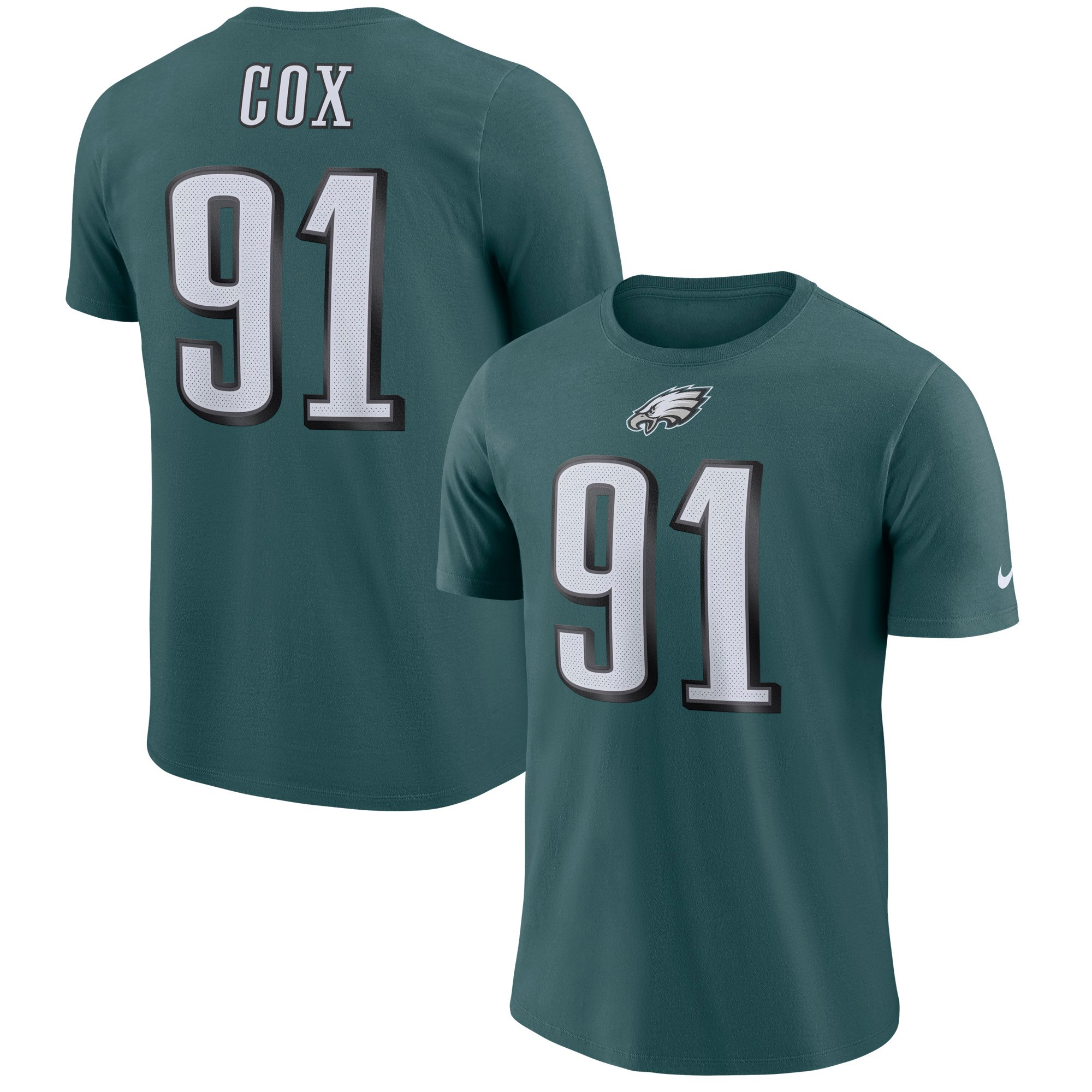 Stunning Philadelphia Eagles #91 Fletcher Cox Player Pride 3.0 Performance Name & Number T Shirt Midnight Green Sports enthusiasts Seize the opportunity Order your Eagles jersey