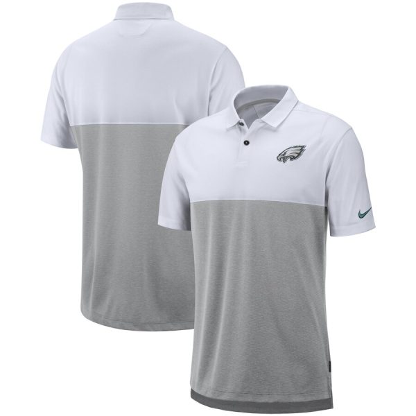 HighQuality Philadelphia Eagles Sideline Early Season Performance Polo White Gray Collectors this is a must have Add this Eagles jersey to your collection