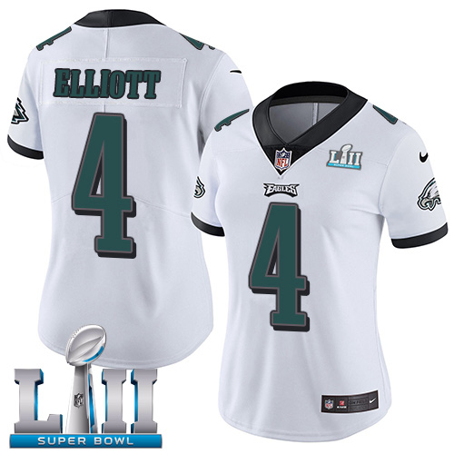 Gorgeous Eagles #4 Jake Elliott White Super Bowl LII Women's Stitched NFL Vapor Untouchable Limited Jersey Be among the first to own Order your Eagles jersey right away