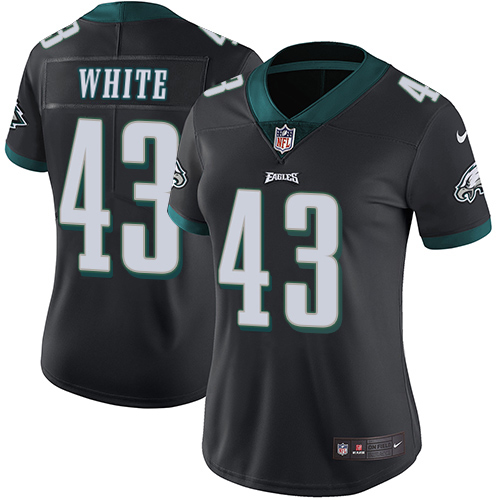 Fantastic Eagles #43 Kyzir White Black Alternate Women's Stitched NFL Vapor Untouchable Limited Jersey Hurry Exclusive offer Place your order for an Eagles jersey immediately