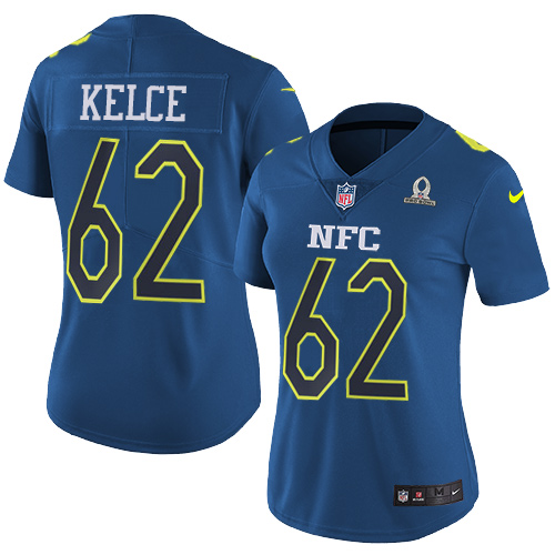 Exceptional Eagles #62 Jason Kelce Navy Women's Stitched NFL Limited NFC 2017 Pro Bowl Jersey For a short time available Don't miss your chance to own an Eagles jersey
