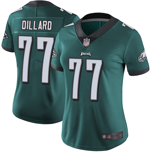 Amazing Eagles #77 Andre Dillard Midnight Green Team Color Women's Stitched NFL Vapor Untouchable Limited Jersey Act fast Only a few left Secure your Eagles jersey today