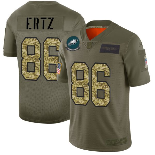 Stunning Philadelphia Eagles #86 Zach Ertz Men's 2019 Olive Camo Salute To Service Limited NFL Jersey For a short time available Don't miss your chance to own an Eagles jersey