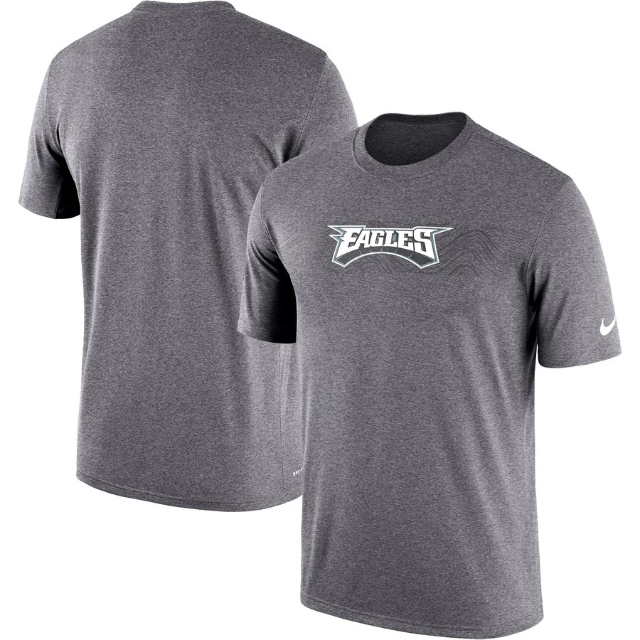 Exceptional Philadelphia Eagles Sideline Seismic Legend Performance T Shirt Charcoal Act fast Only a few left Secure your Eagles jersey today