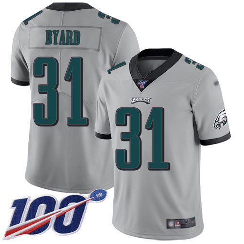 Superb Eagles #31 Kevin Byard Silver Youth Stitched NFL Limited Inverted Legend 100th Season Jersey Be among the first to own Order your Eagles jersey right away