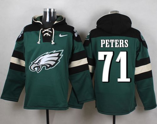 Gorgeous Eagles #71 Jason Peters Midnight Green Player Pullover NFL Hoodie Sports fans this is your chance Order soon to support the Eagles