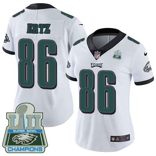 Fantastic Eagles #86 Zach Ertz White Super Bowl LII Champions Women's Stitched NFL Vapor Untouchable Limited Jersey Sports enthusiasts Seize the opportunity Order your Eagles jersey