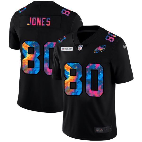 Amazing Philadelphia Eagles #80 Julio Jones Men's Multi Color Black 2020 NFL Crucial Catch Vapor Untouchable Limited Jersey With high demand Order now to show your love for the Eagles