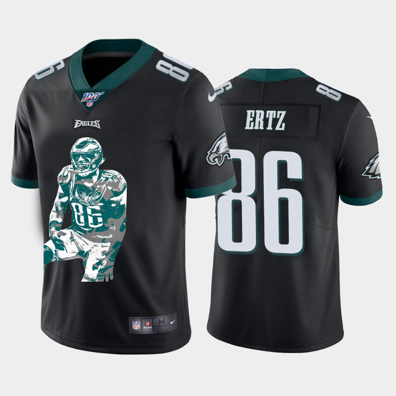 Premium Philadelphia Eagles #86 Zach Ertz Team Hero 2 Vapor Limited NFL 100 Jersey Black Sports enthusiasts Seize the opportunity Order your Eagles jersey