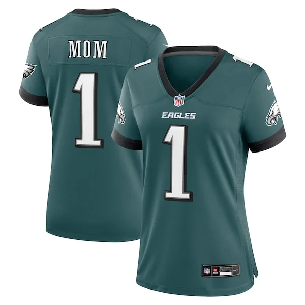 Superb Philadelphia Eagles Nike Women's #1 Mom Game Jersey Midnight Green Limited stock Order now to cheer for the Eagles