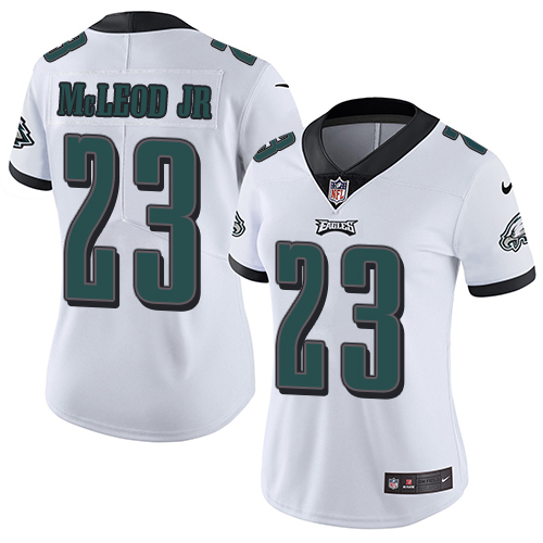Delightful Eagles #23 Rodney McLeod Jr White Women's Stitched NFL Vapor Untouchable Limited Jersey Collectors this is a must have Add this Eagles jersey to your collection