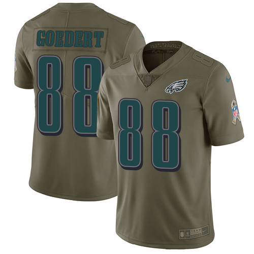 Superb Eagles #88 Dallas Goedert Olive Men's Stitched NFL Limited 2017 Salute To Service Jersey Sports enthusiasts Seize the opportunity Order your Eagles jersey