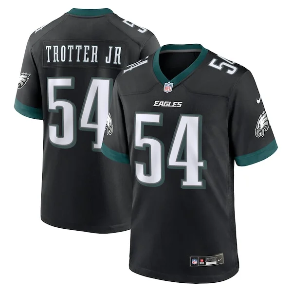 Gorgeous Jeremiah Trotter Jr. Philadelphia Eagles Nike Alternate 2024 NFL Draft Game Jersey Black Collectors this is a must have Add this Eagles jersey to your collection