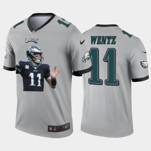 Gorgeous Philadelphia Eagles #11 Carson Wentz Team Hero 1 Vapor Limited NFL Jersey Grey Sports fans this is your chance Order soon to support the Eagles