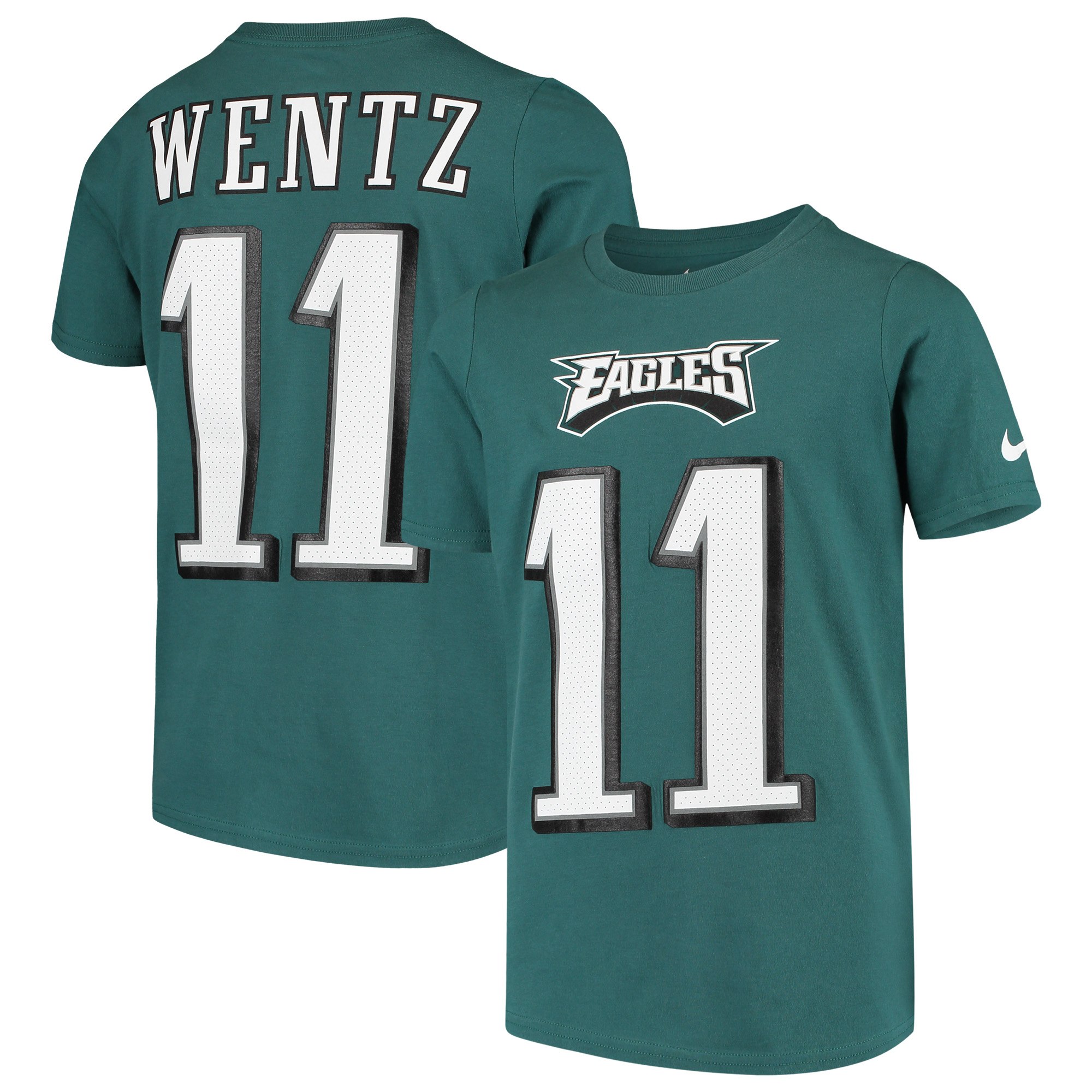 Fantastic Philadelphia Eagles #11 Carson Wentz Youth Player Pride 3.0 Name & Number T Shirt Midnight Green Be among the first to own Order your Eagles jersey right away