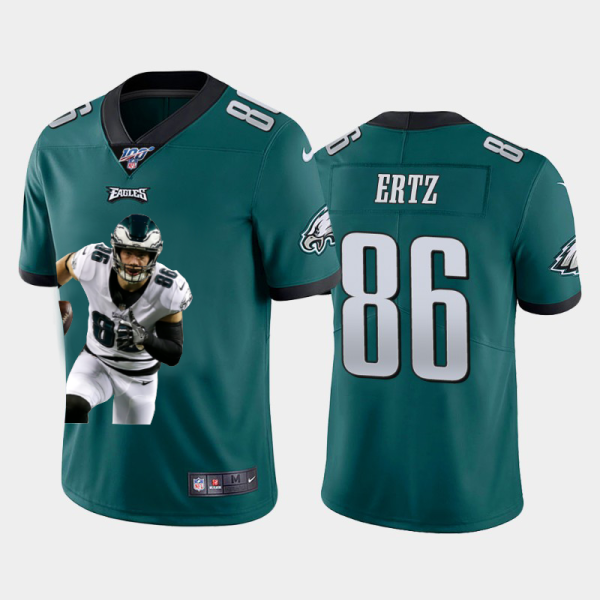 Amazing Philadelphia Eagles #86 Zach Ertz Team Hero 3 Vapor Limited NFL 100 Jersey Green Act fast Only a few left Secure your Eagles jersey today