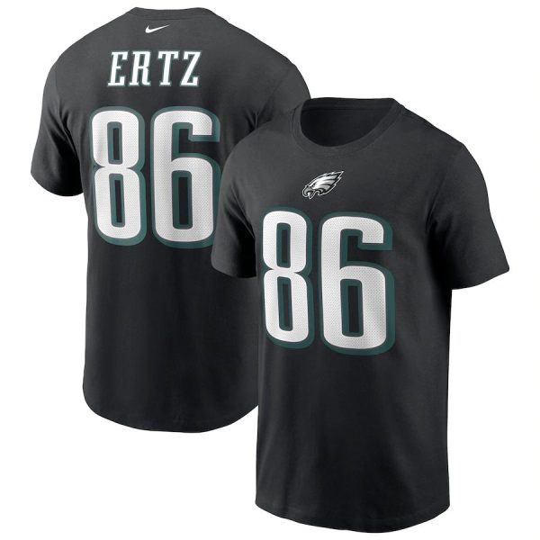 Superb Philadelphia Eagles #86 Zach Ertz Team Player Name & Number T Shirt Black Hurry Exclusive offer Place your order for an Eagles jersey immediately