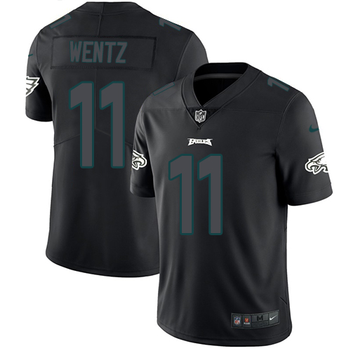 Outstanding Eagles #11 Carson Wentz Black Men's Stitched NFL Limited Rush Impact Jersey For a short time available Don't miss your chance to own an Eagles jersey