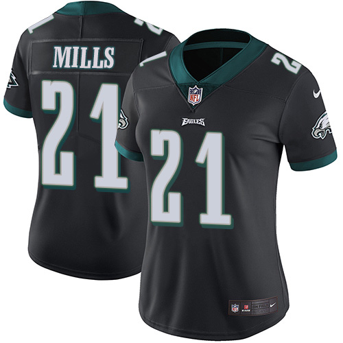 Superb Eagles #21 Jalen Mills Black Alternate Women's Stitched NFL Vapor Untouchable Limited Jersey For a short time available Don't miss your chance to own an Eagles jersey