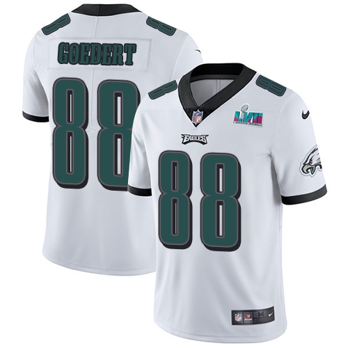 Outstanding Eagles #88 Dallas Goedert White Super Bowl LVII Patch Youth Stitched NFL Vapor Untouchable Limited Jersey Sports enthusiasts Seize the opportunity Order your Eagles jersey