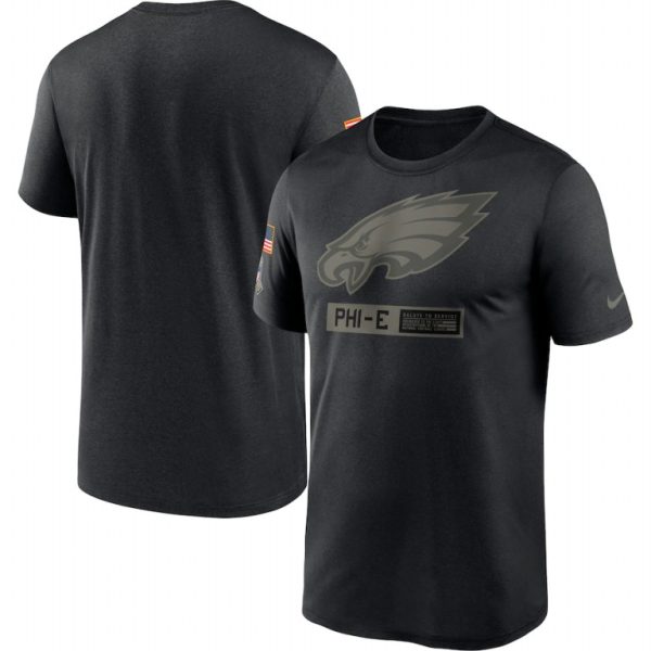 Exceptional Philadelphia Eagles 2020 Salute to Service Team Logo Performance T Shirt Black With high demand Order now to show your love for the Eagles