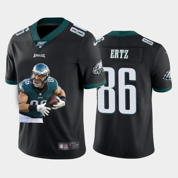 Premium Philadelphia Eagles #86 Zach Ertz Team Hero 1 Vapor Limited NFL 100 Jersey Black For a short time available Don't miss your chance to own an Eagles jersey