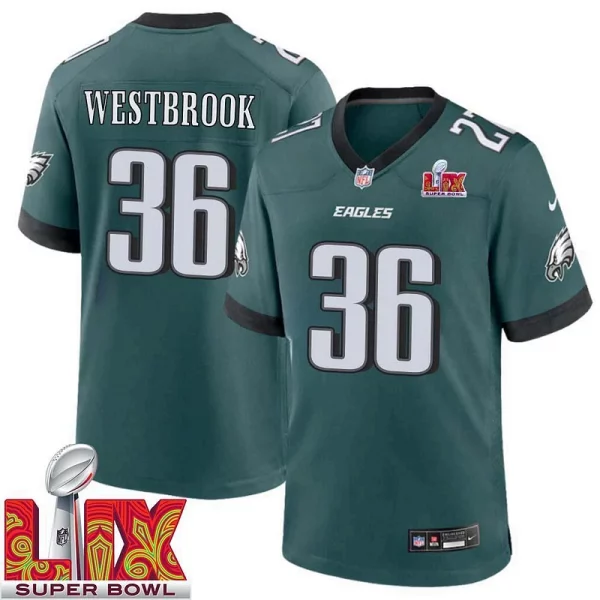 Superb Brian Westbrook Philadelphia Eagles Nike Game Retired Player Jersey Super Bowl Midnight Green Sports enthusiasts Seize the opportunity Order your Eagles jersey